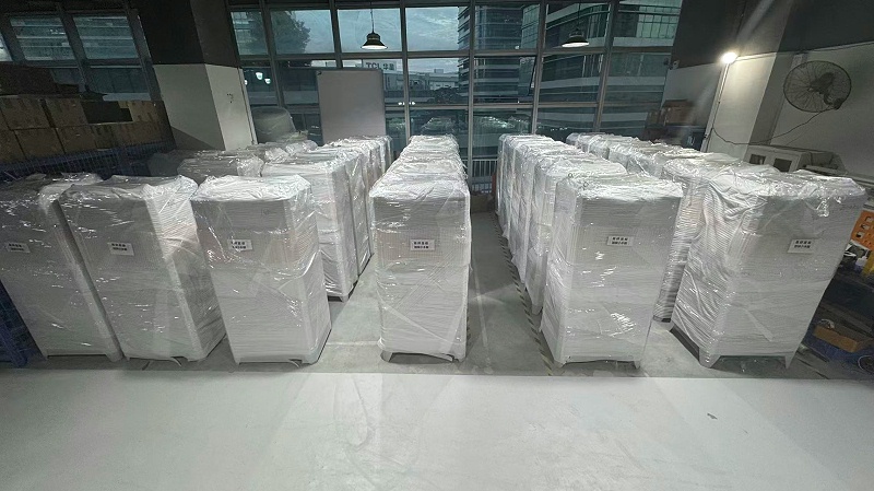 6500kw電磁回轉窯加熱柜準備發貨